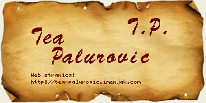 Tea Palurović vizit kartica